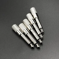 5pcs 6 3mm 14 male plug to 3 5mm 18 female jack mono mic audio adapter home connectors adapter microphone