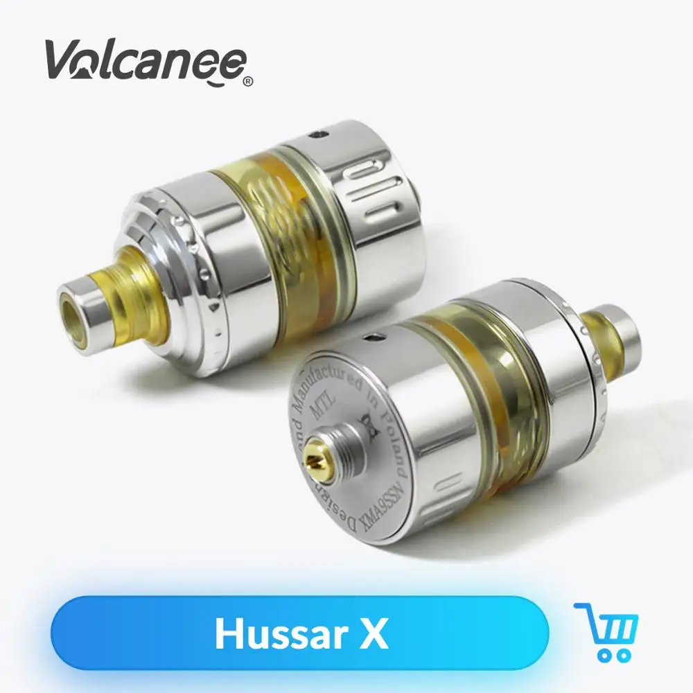 Volcanee SXK Hussar X MTL RTA 22 мм распылитель 316 ss стальной испаритель Регулируемый воздушный