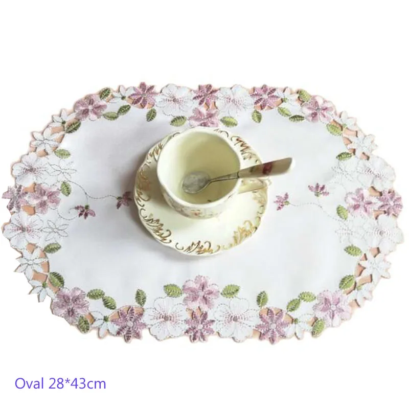 Современная кружевная атласная подстилка коврик для журнального столика с