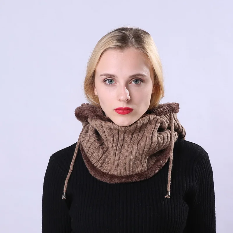 Шапка бини NUZADA вязаная шапка шарф для мужчин и женщин теплая брендовая зимняя