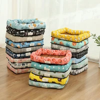 summer dog bed breathable cooling basket ice mat washable dog kennel pet lounger non slip bed blanket for cats dogs puppy