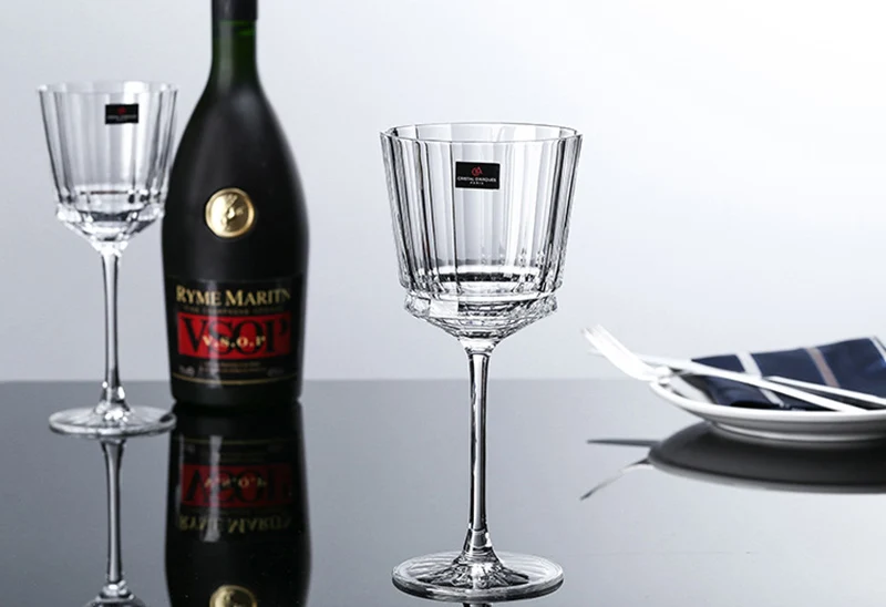 

Set of 2 top quality crystal red wine glass goblet GLA-150