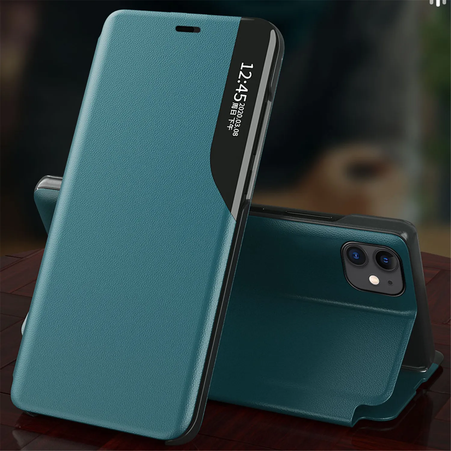 Флип-чехол кожаный для телефона Xiaomi 10 11T Lite POCO F3 M3 X3 NFC Redmi 9A 9C 9T Note 8T 9S Pro | Мобильные