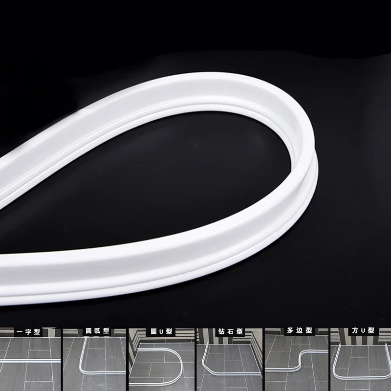 Заглушка для воды в ванной высотой 35 мм из кремния для разделения сухой и влажной зон, препятствующая затоплениям.