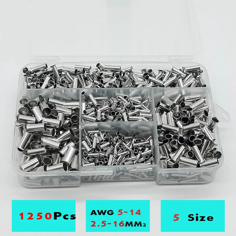 Набор обжимных наконечников для проводов 2 5-16 мм 12 шт./партия 5 моделей |