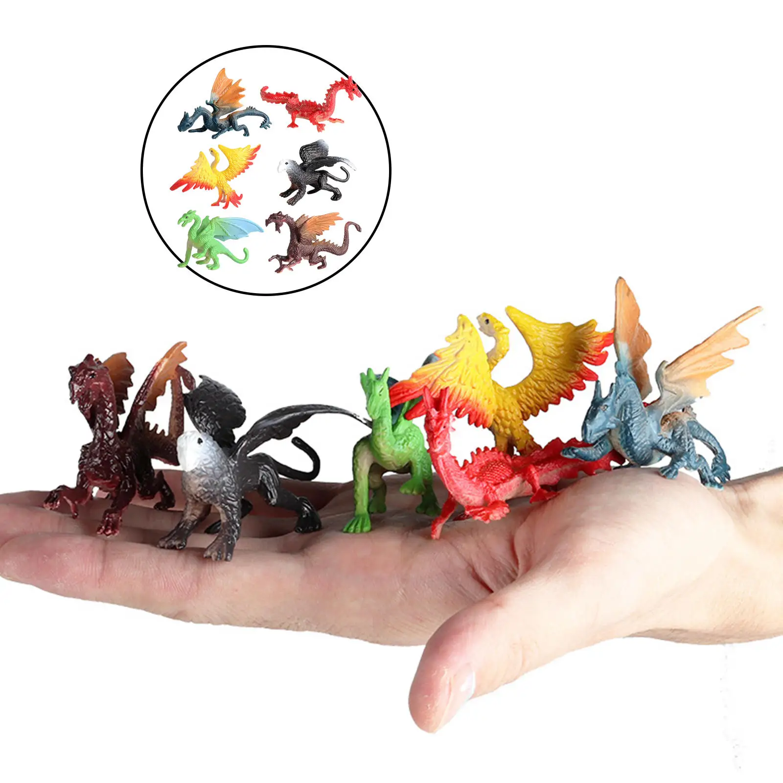 

6x Assorted Dinosaur Model Action Figurine Prehistorical Animals Classrooms Rewards Kids Toy Party Favors