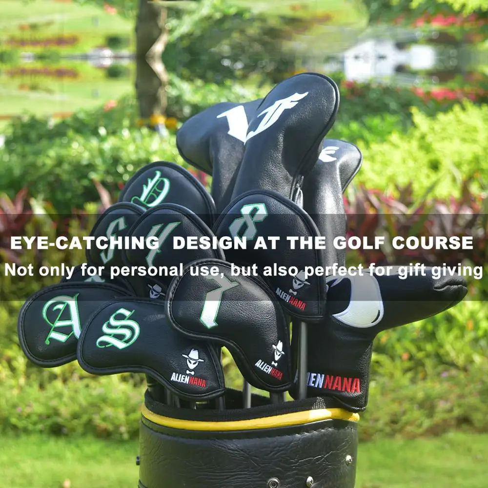 Набор металлических чехлов для головы гольфа 10 шт./компл. клубный железный чехол