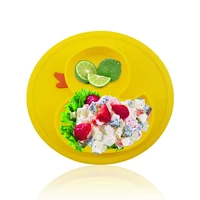 baby yellow duck silicone suction cup dish non slip mini mat toddler placemat child food feeding bowl