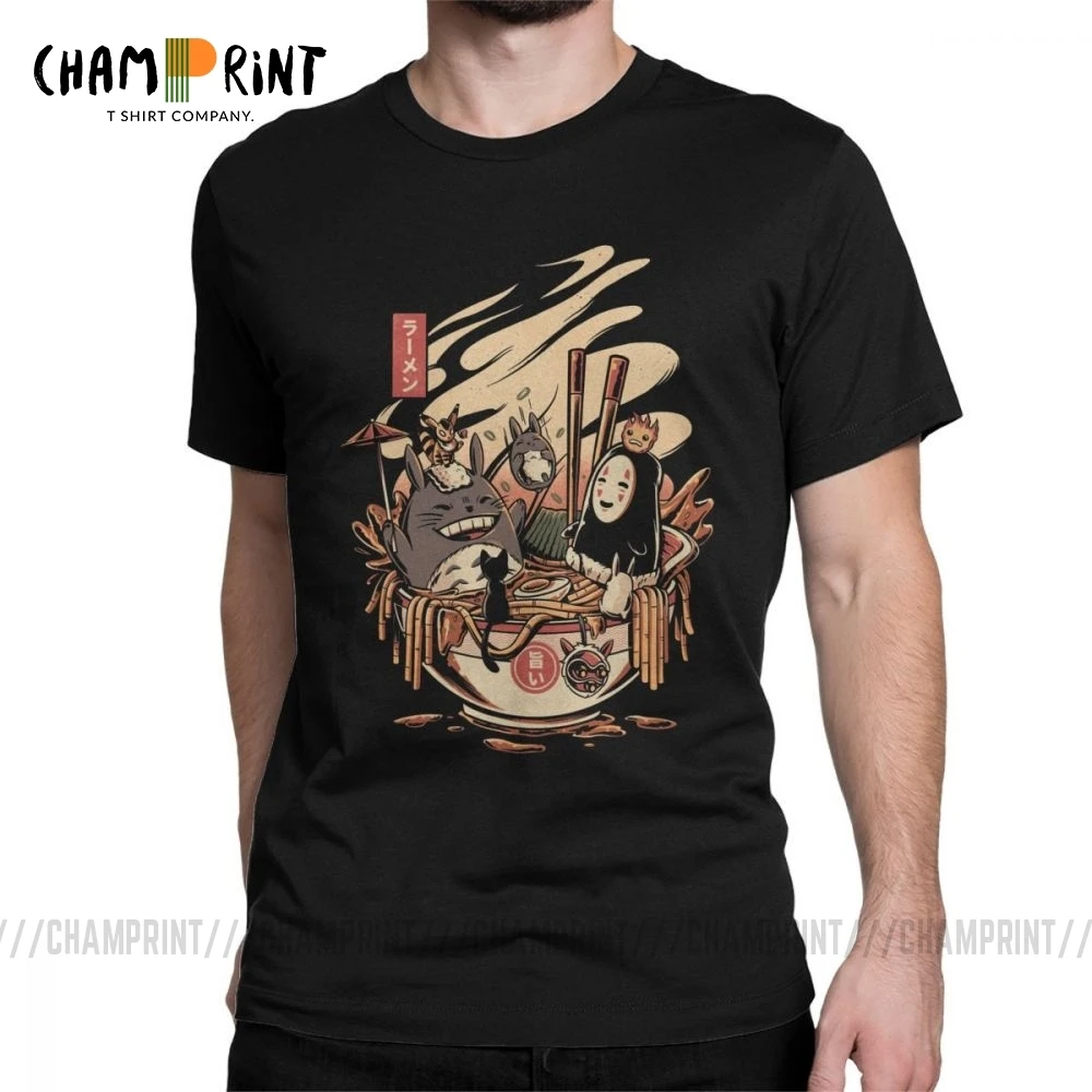 Футболка мужвечерние в стиле Харадзюку Хаяо Миядзаки Тоторо с принтом | Мужская