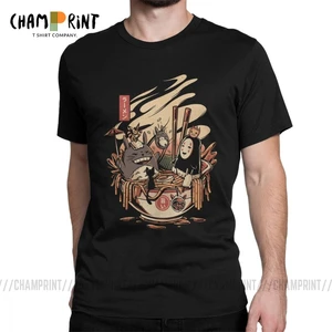 Футболка мужвечерние в стиле Харадзюку, Хаяо Миядзаки, Тоторо, с принтом