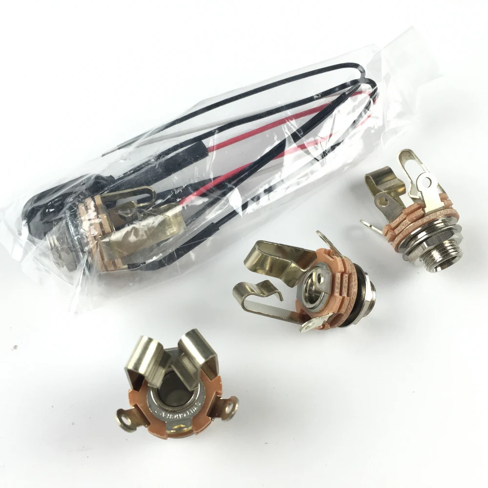 

1 Piece SWITCHCRAFT 1/4" Stereo Output Jack Electric Guitar/Bass Short Open Electric Guitar Jack