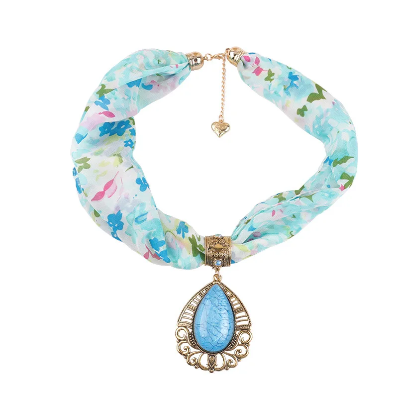 RUNMEIFA подвески, ожерелья, шифоновые ювелирные изделия, шарф для женщин/женщин, новая мода, винтажные длинные кисточки, Женские однотонные богемные стиль