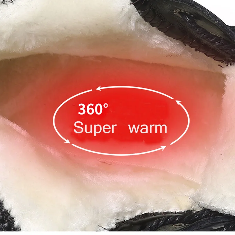 Reetene/Новинка 2019 года мужские ботинки теплые зимние на меху из натуральной кожи