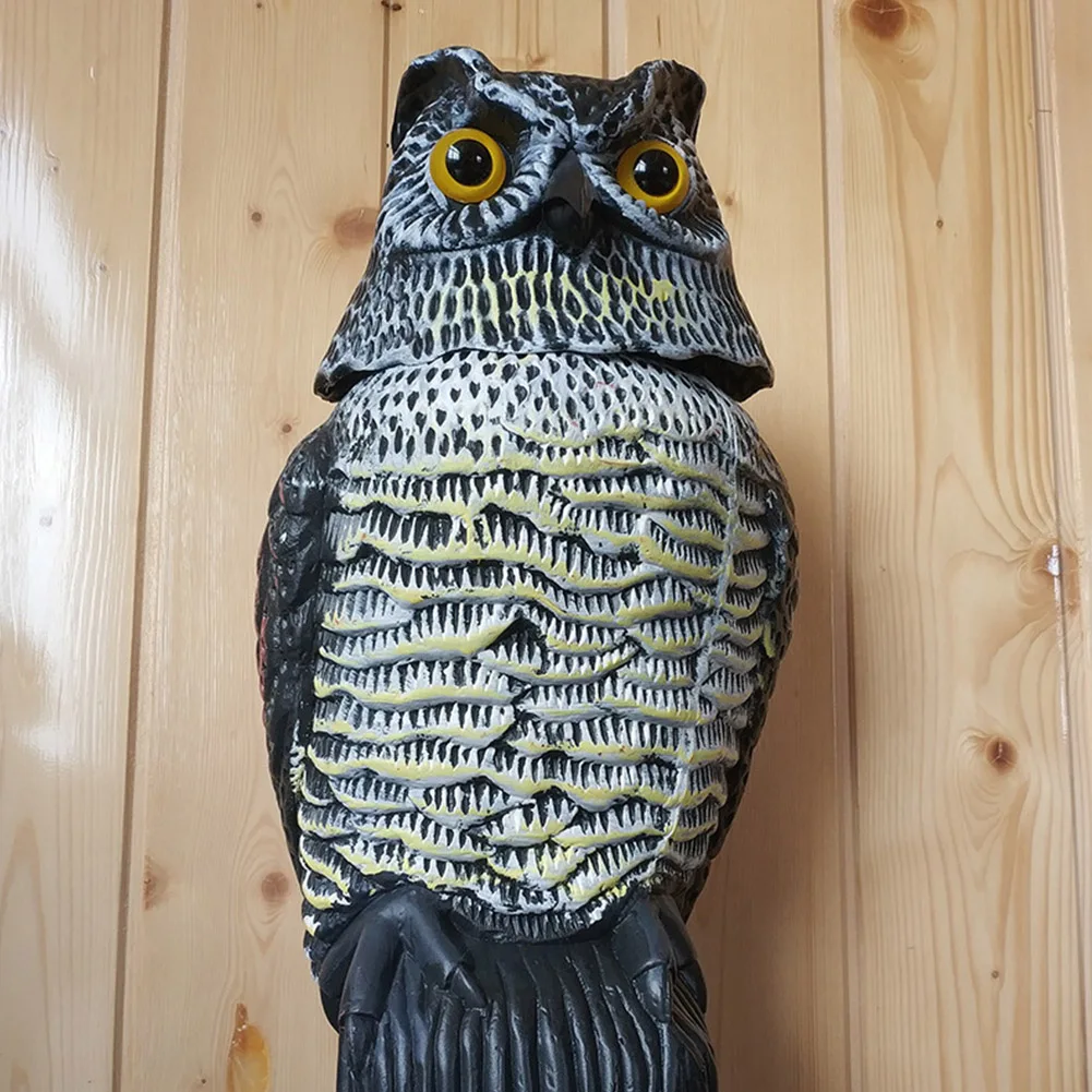 Защита сада поддельные реалистичные репелленты Пупс вращающаяся головка