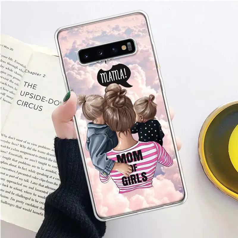 Модный мягкий чехол для телефона с изображением девушки супер малыша мамы Samsung