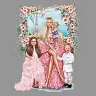 Семейные термальные нашивки, Виниловые топы, модные аппликации сделай сам, тепловые Переводные нашивки на заказ, полностью любят семью