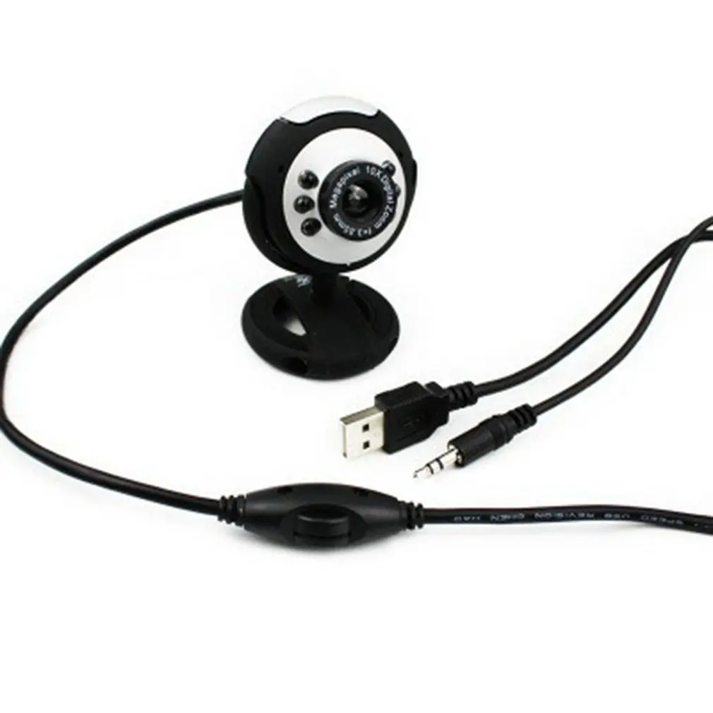Мини USB компьютерная веб камера видео запись 1080P HD с микрофоном и вспышкой