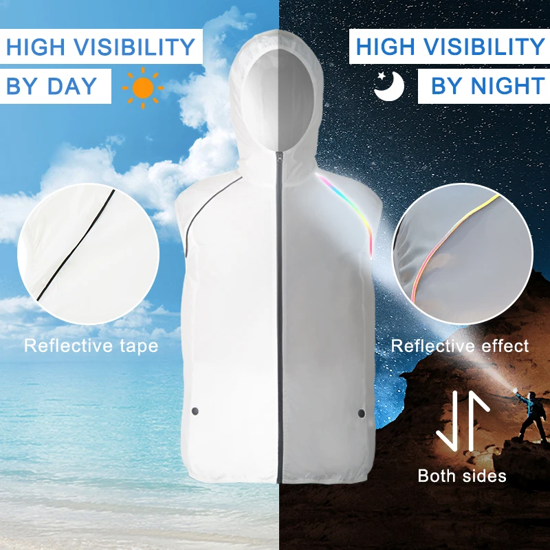 Светоотражающий Жилет ALDOVA для кондиционера летняя уличная Защита от солнца USB