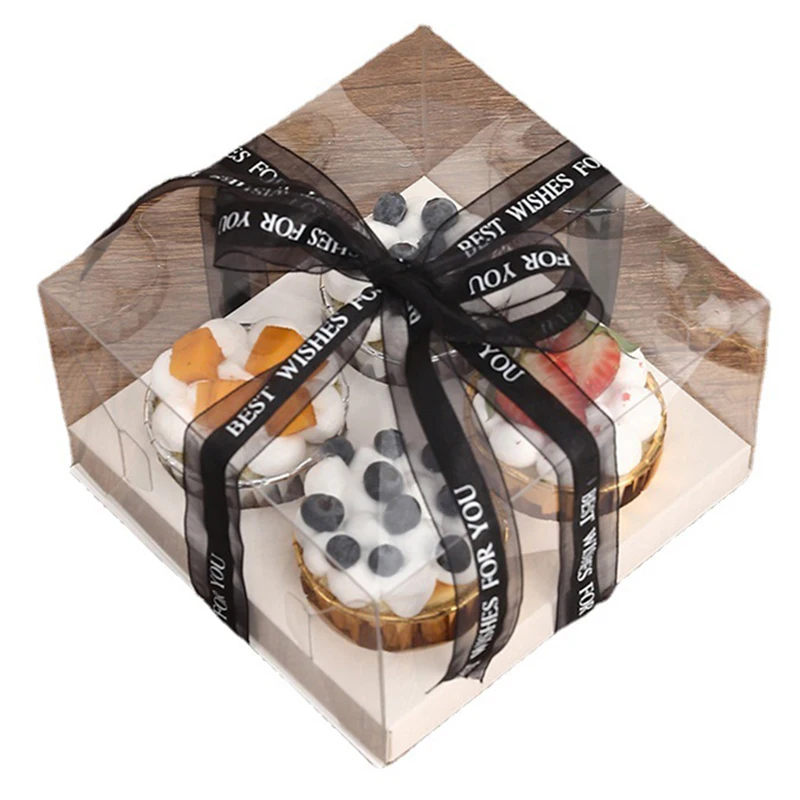 

Прозрачный Портативный кекс коробки упаковка кекса коробка Muffin Свадебная вечеринка Чехол держатель коробка для вечеринки в честь будущего...