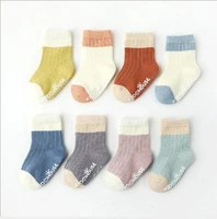 0 3 y 2020 autumn and winter new baby socks boneless combed cotton newborn socks color matching dispensing baby socks
