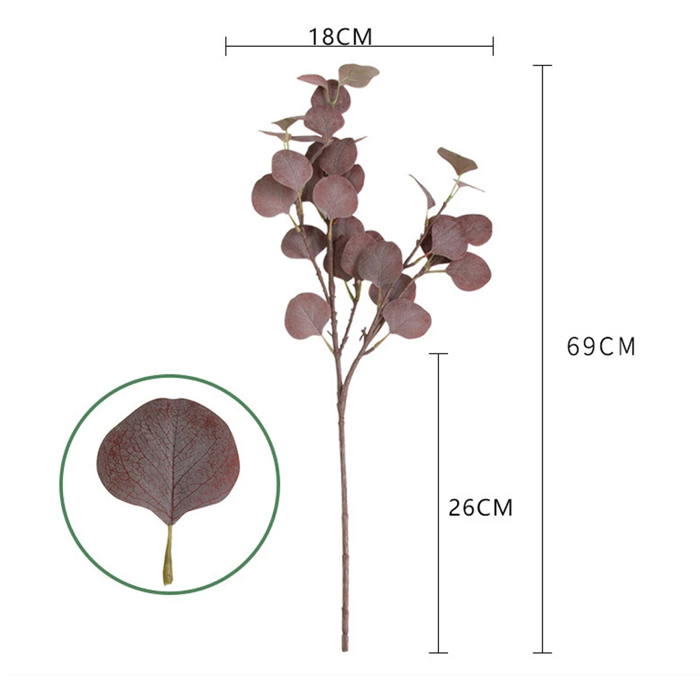 

Artificial Eucalipto Branches Single Eucalyptus Stem Artificial Plants Fake Eucalyptus Home Wedding Decorations Garland Plants