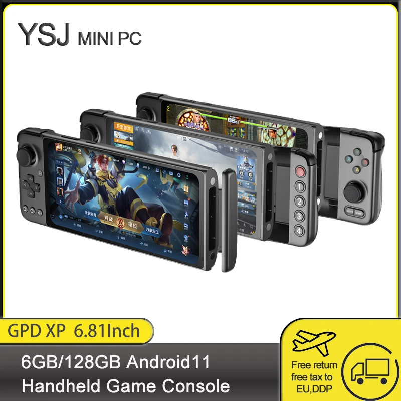 

In Stock! New Game Console GPD XP 6.81Inch Handheld Game Console6GB/128GB Android11 CPU MediaTek Helio G95 1080*2400 Game Player