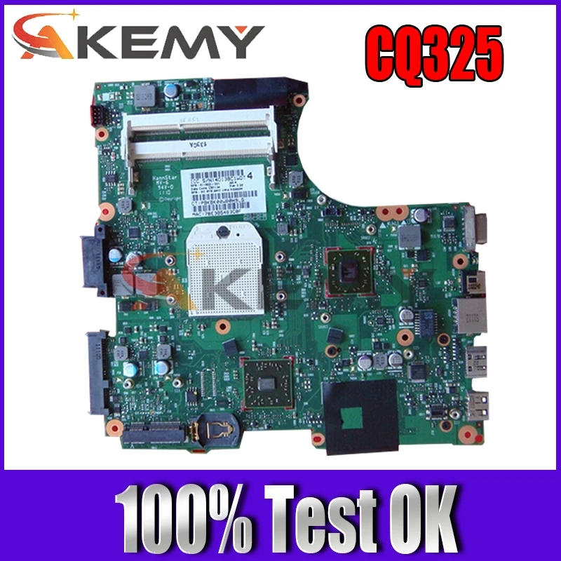 

Akemy 611803-001 LAPTOP MOTHERBOARD for HP 625 325 425 CQ325 CQ625 CQ425 RS880M DDR3 Socket S1 Main board free cpu
