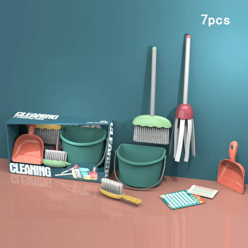 

Children's Educational Simulation Play House Toy Boy and Girl Training Cleaning Tool Set Top Stuff for Kids