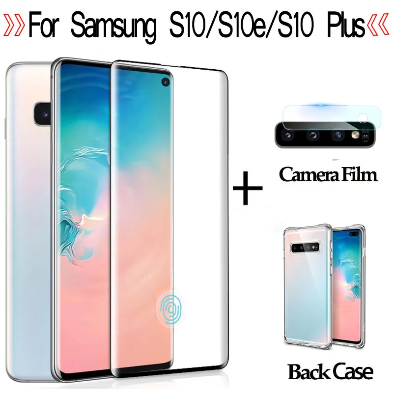 samsung s10e s10 e стекло 3 в 1 защитное на самсунг с 10 зрачное камеры объектива plus