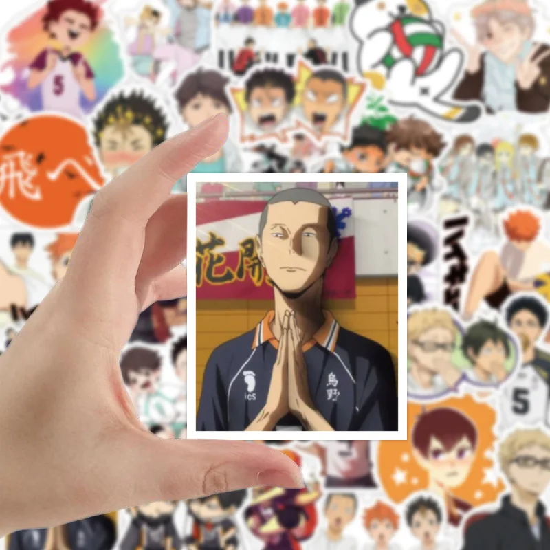 50 шт./компл. Haikyuu! Японские Аниме Стикеры для волейбола наклейки на гитару чемодан