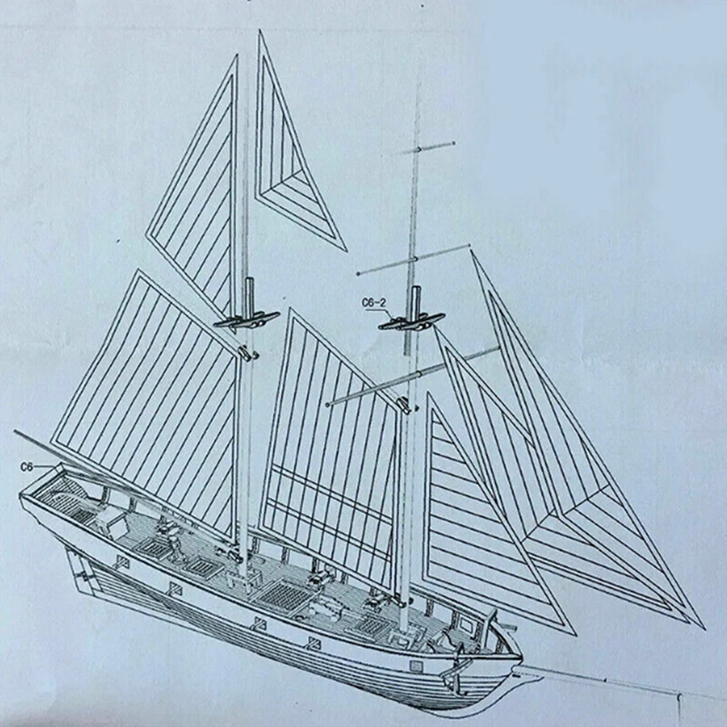 1 комплект 1:100 Halcon деревянная фотография набор сделай сам корабль сборка