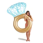 Плавательная круглая игрушка, надувное кольцо с бриллиантами, стильный летний плавательный бассейн, плуат, труба, лидер продаж, плот для детей и взрослых Вечерние