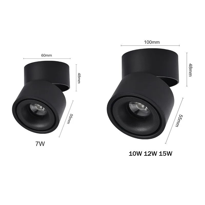 Светодиодный светильник для магазина бара ресторана 7 Вт/10 Вт/12 Вт/15 Вт складной