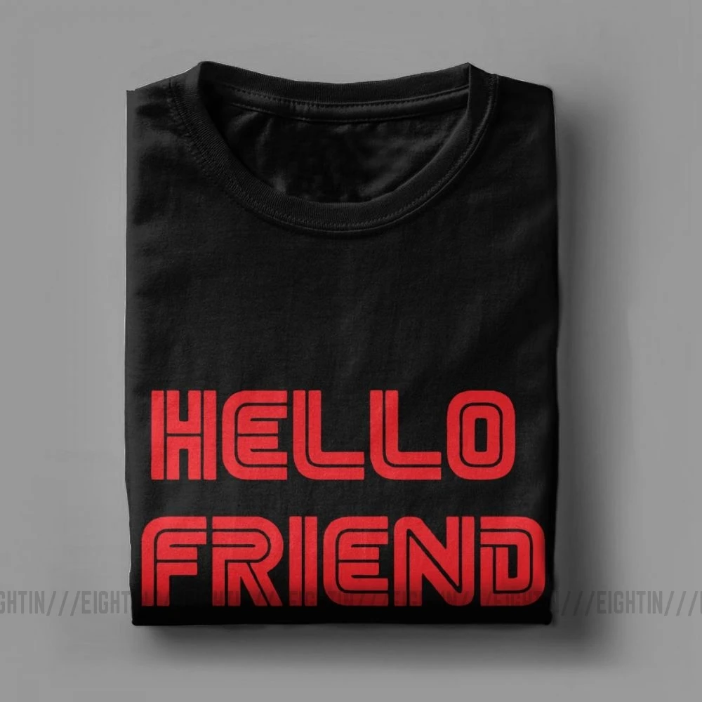 Футболка мужская с надписью Hello Friend | Мужская одежда