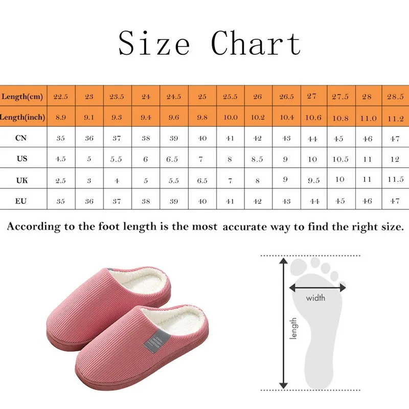 

Women Winter House Slippers Solid color Shoes Non-slip Soft Winter House Slippers For Indoor Bedroom Lovers Couples Floor