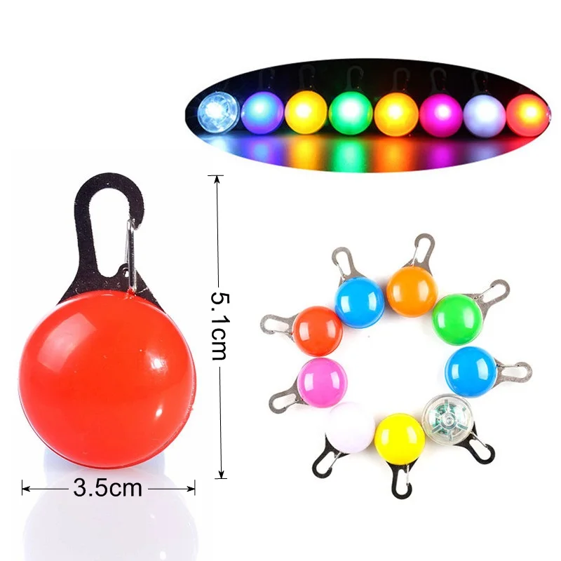 Нейлоновый светодиодный светящийся ошейник для собак ночная безопасность