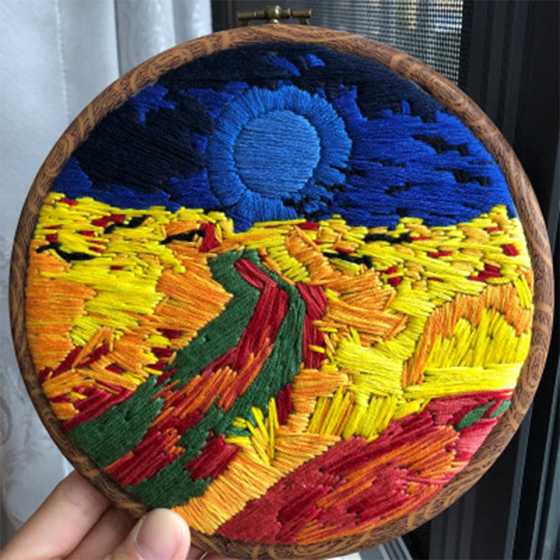 Вышивка пейзаж материалы посылка DIY Рукоделие крестом наборы для начинающих