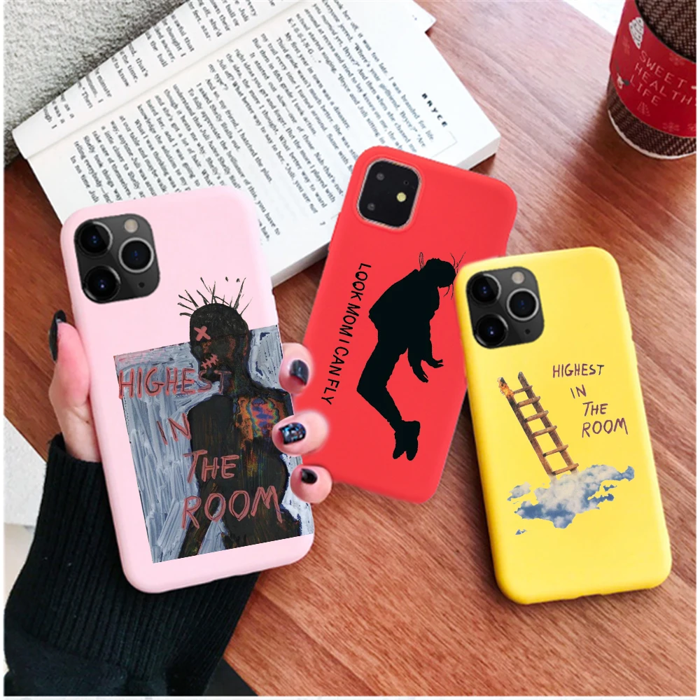 Принтом Трэвиса Скотта яркие цвета ТПУ чехол для мобильного телефона iphone 12