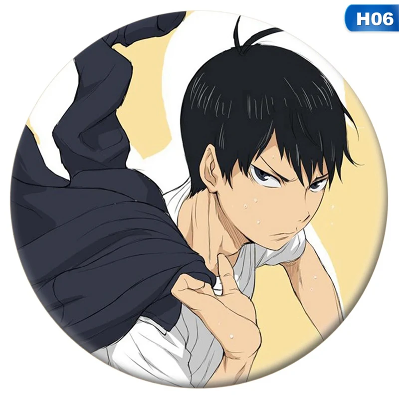 

1pcs Anime Volleyball Junior Season 4 Badge brooch For Boy/Girl Clothing Art Badges Decor 5.8cm