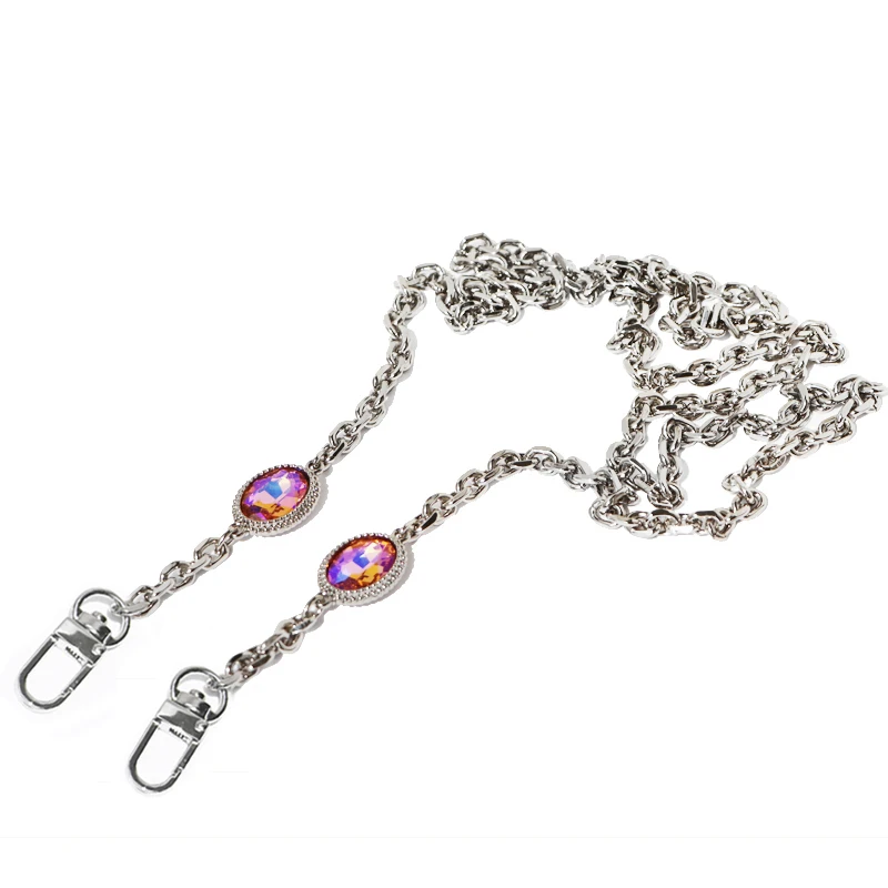 

Сменный серебристый ремешок для кошелька «сделай сам» на цепочке 40-160 см 7 мм, ремешок для сумки через плечо, ремешок для Pnone, клатчей, маленьк...