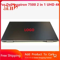 new original 15 6 laptop display for dell inspiron 7500 2 in 1 lcd screen uhd 4k touchscreen assembly complete upper parts