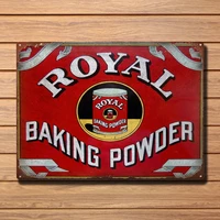 royal baking powder vintage food vintage metal tin sign retro tin plate sign wall art decor