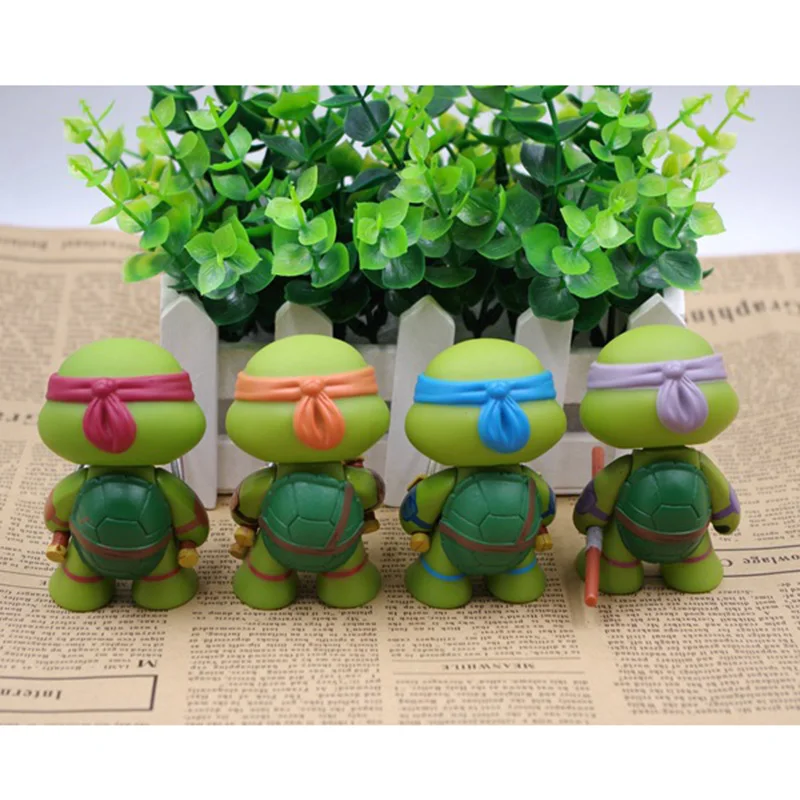 4 шт. классические Мультяшные Черепашки фигурки модель куклы Q версия кукла