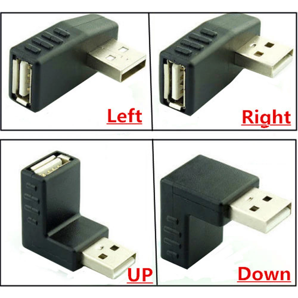 

USB2.0 A Male to A Female90 Adapter