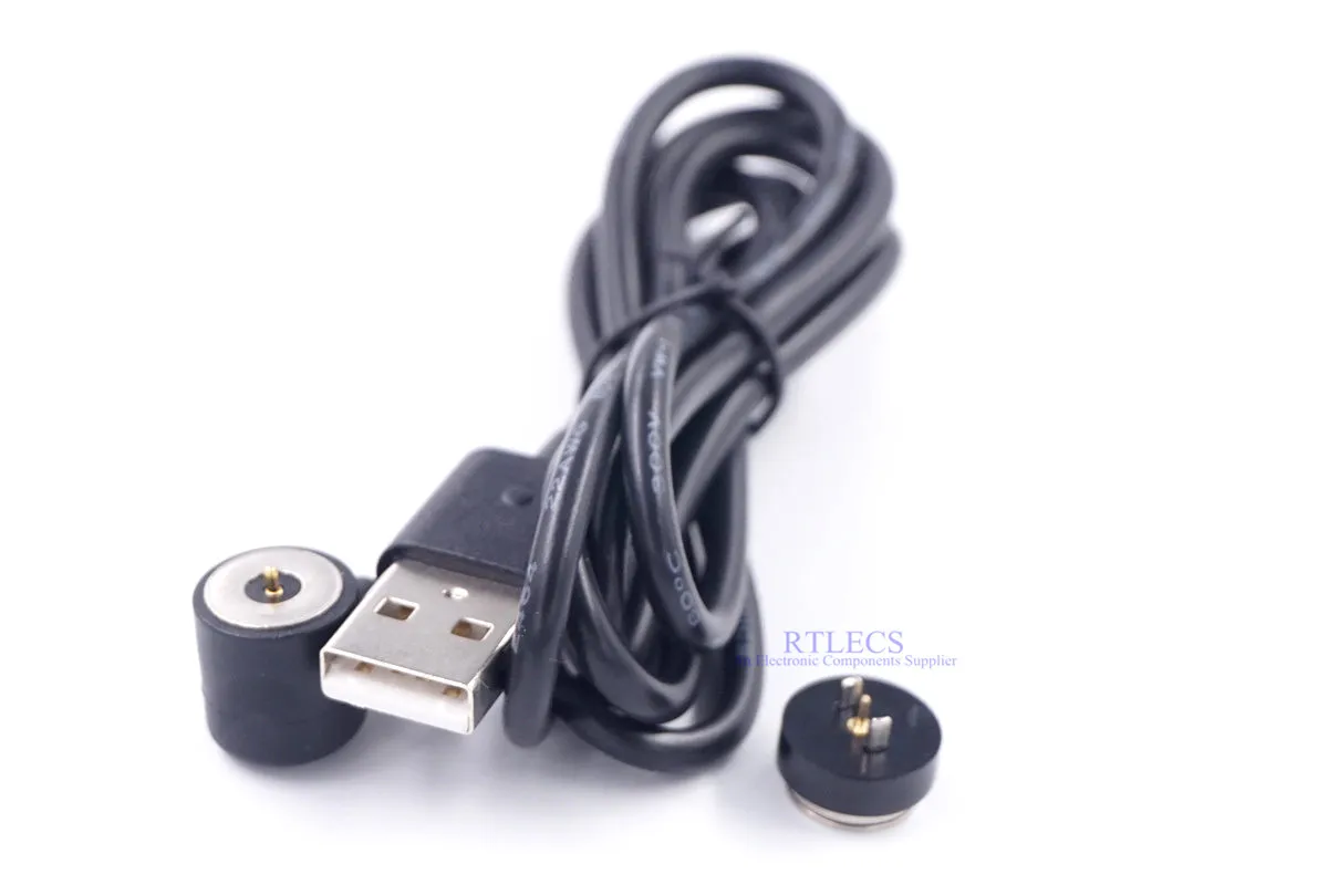 1 комплект Магнитный пружинный контактный разъем Pogo для USB Мужской кабель для зарядки 1 метр плюс контактный штырь