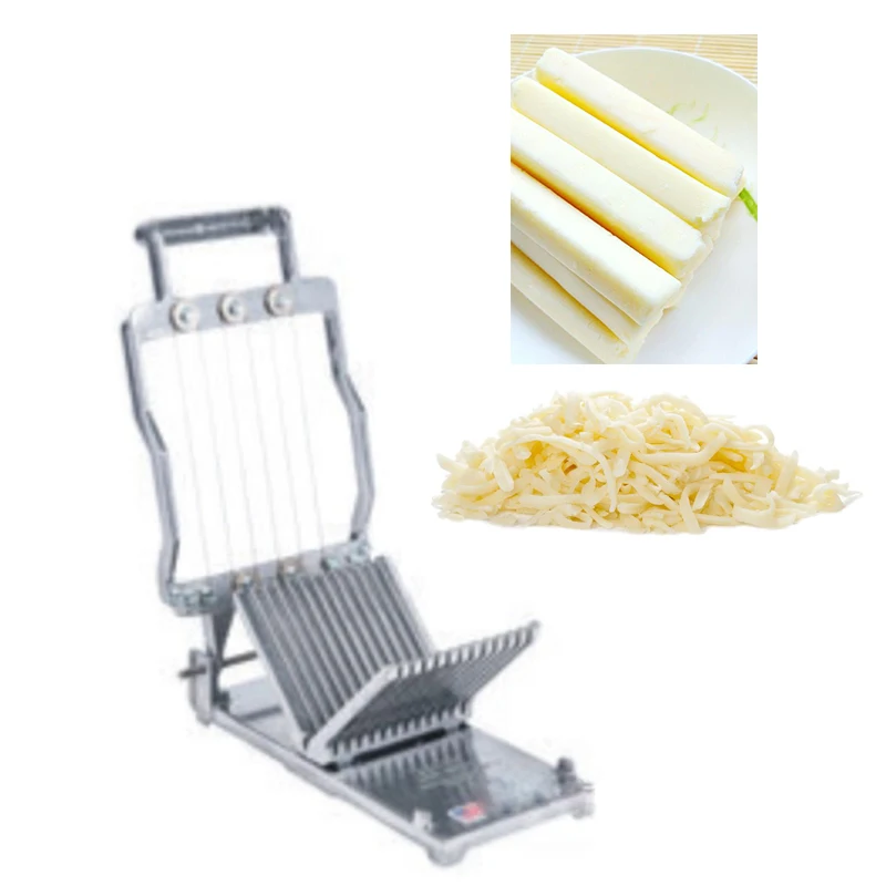 

10-15kg/min Small cheese cutting machine, suitable for cheese slicing, dicing, stainless steel structure cheese cutting