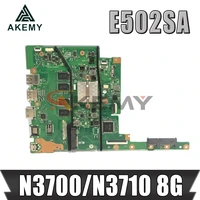 new e502sa motherboard e402sa mainboard w 8gb ram n3700n3710 cpu for asus e502s e502sa 15 inch laptop motherboard