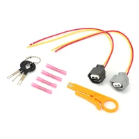 2pcs ignition coil plug connectors wiring harness for hyundai accent 1 5l 2000 2003 1 6l 2001 2005 kia 27301 26600 27301 22600