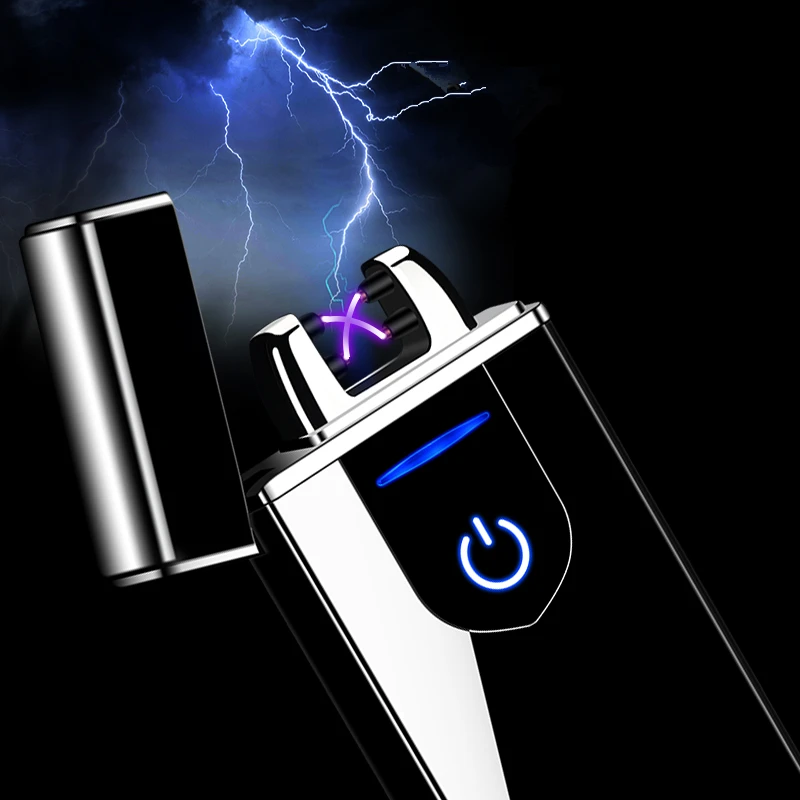Двойной arc светодиодный сенсорный экран зондирование USB петля зарядки безопасный