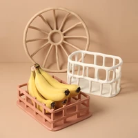 nordic fruit basket resin hollow storage for kitchen living room home decoration